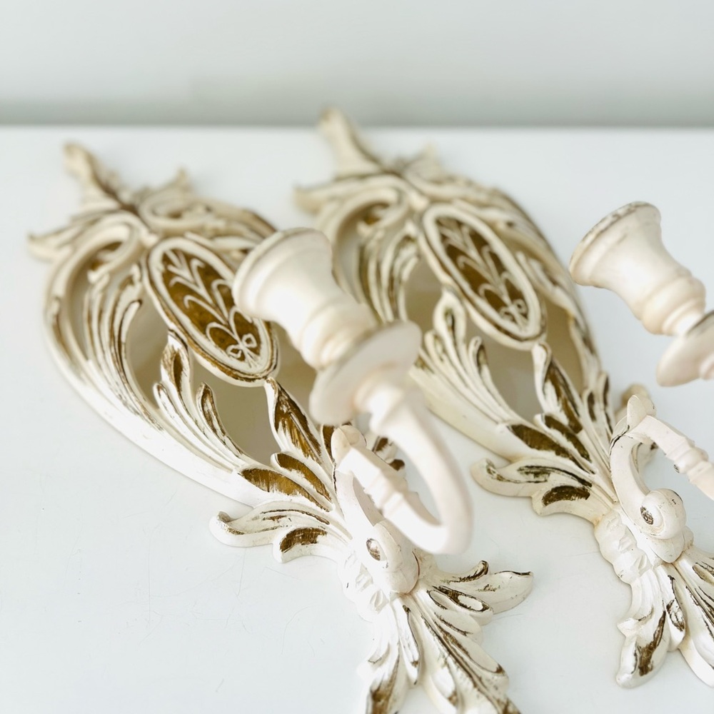 Parisian Cream Wall Sconces - Picture 4 of 9